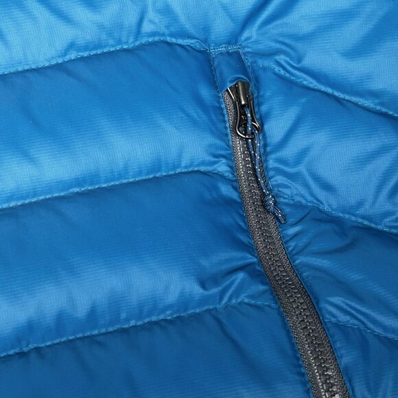 Eddie Bauer Vest Mens Large Blue Gray Down Puffer Quilted Insulated Zip Pockets - Picture 8 of 16